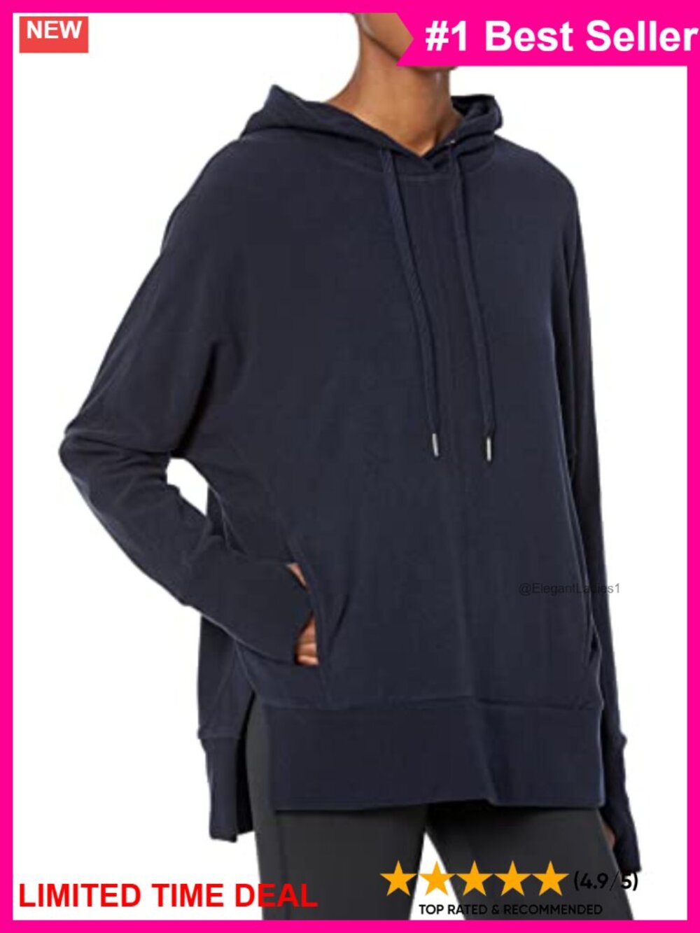 Sweaty Betty Liberate Luxe Fleece Pullover Hoodie Sweatshirt